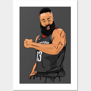 James Harden Flex Posters and Art